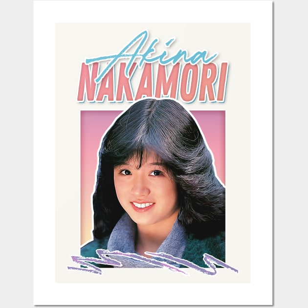 Akina Nakamori 中森明菜 / Retro J-Pop Fan Art Design Wall Art by DankFutura